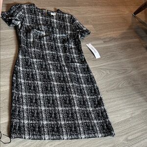 Calvin Klein Black and White Mini Dress